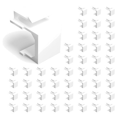 50-Pack White Keystone Inserts for Wall Plate, 50 Count