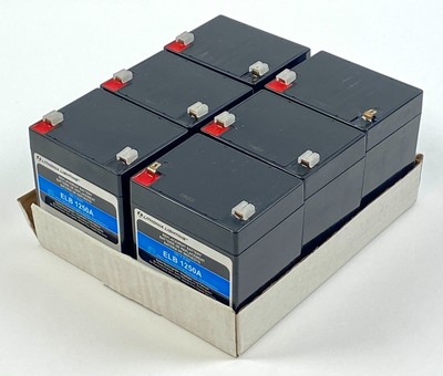 Lithonia Lighting ELB1250A 12V 5A Replacement Battery Set of 6