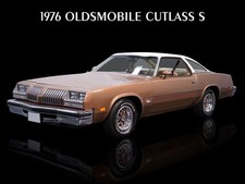 1976 Oldsmobile Cutlass S in Bronze & White NEW METAL SIGN: 9x12" Ships Free