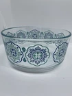 Vintage Pyrex 7203 Blue Medallion 20 Oz Glass Bowl