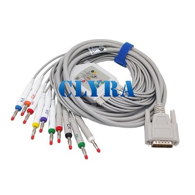 Direct-Connect EKG Leadwire Cable 10-Lead,Banana,Compatible Nihon Kohden BA-903D