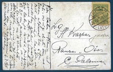 LETONIA: Postal de 1931 de ZIBERGI; pequeña ciudad