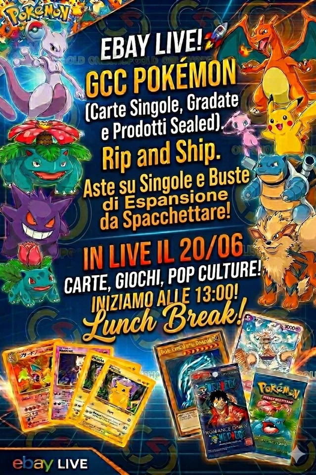 GCC Pokémon: Gradate, Singole, Prodotti e Rip and Ship!