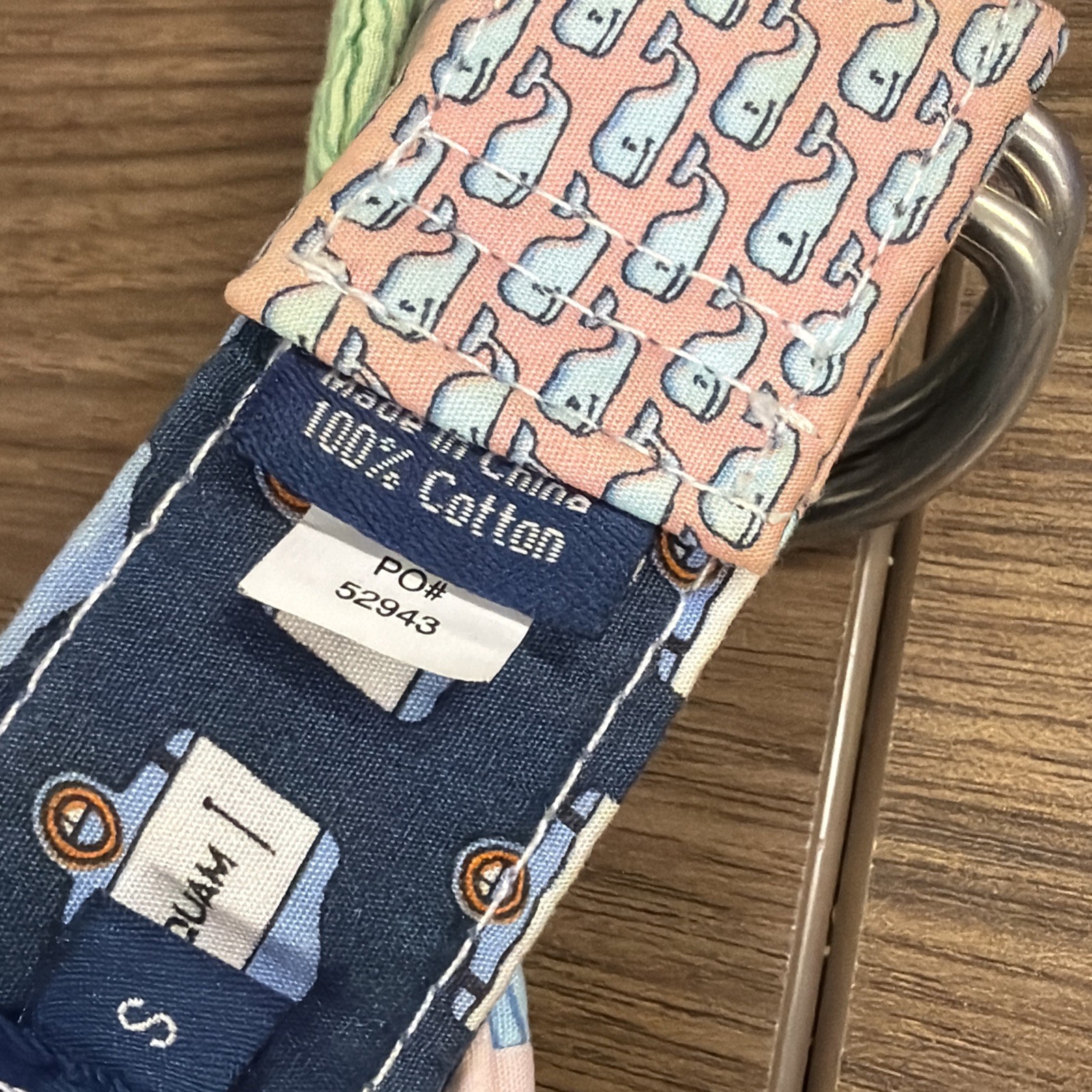 Vineyard Vines Medium Patchwork D-Ring Fabric Bel… - image 6