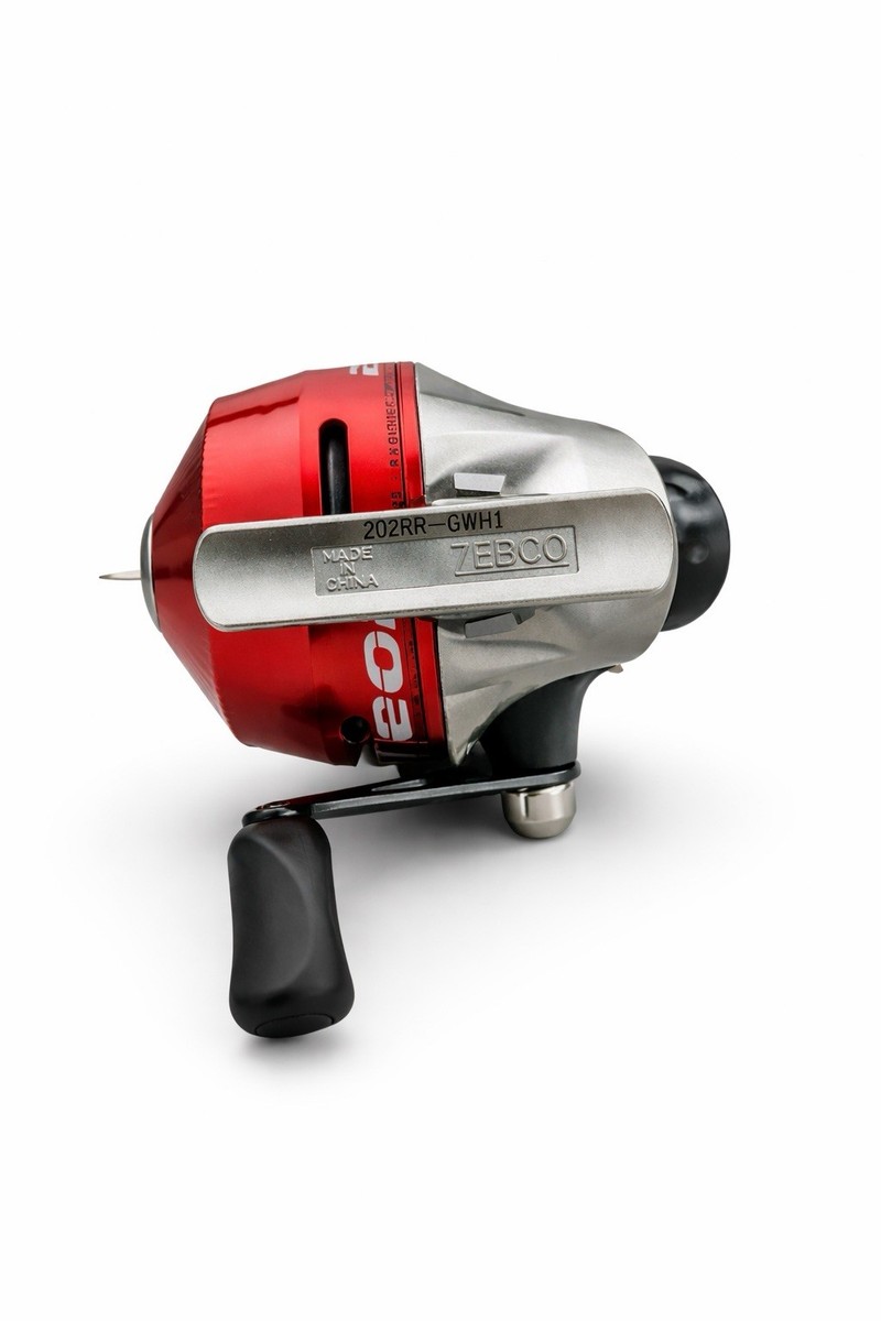 ZEBCO Red 202 PUSH BUTTON SPINCAST Fishing REEL Zebco Quality