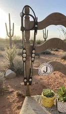 Circle Y Silver Show Headstall Vintage Alpaca Engraved Silver- One Ear ☀️