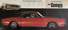 1960s Chevrolet Camaro automobiles SS Command Performance GM Vintage Print Ad