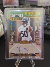 2024 Panini Contenders - Rookie Ticket Richard Jibunor #255 Green Laser