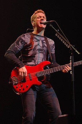 Bassist Jason Scheff of Chicago performs at Hard Rock live held at