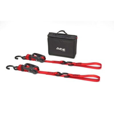 ACEBIKES Ratchet Premium 2-Pack Motorrad-Sicherung Spanngurte 750 daN
