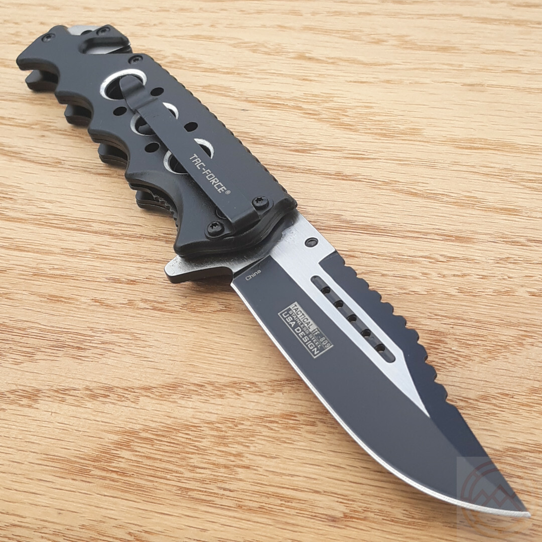 Tac-Force Skull Medeliontactical Rescue Pocket Knife Seat Belt