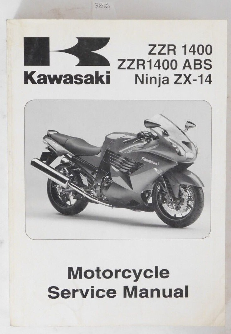 2006 Genuine Kawasaki ZX 1400 Ninja ZZR1400 Repair Service Manual