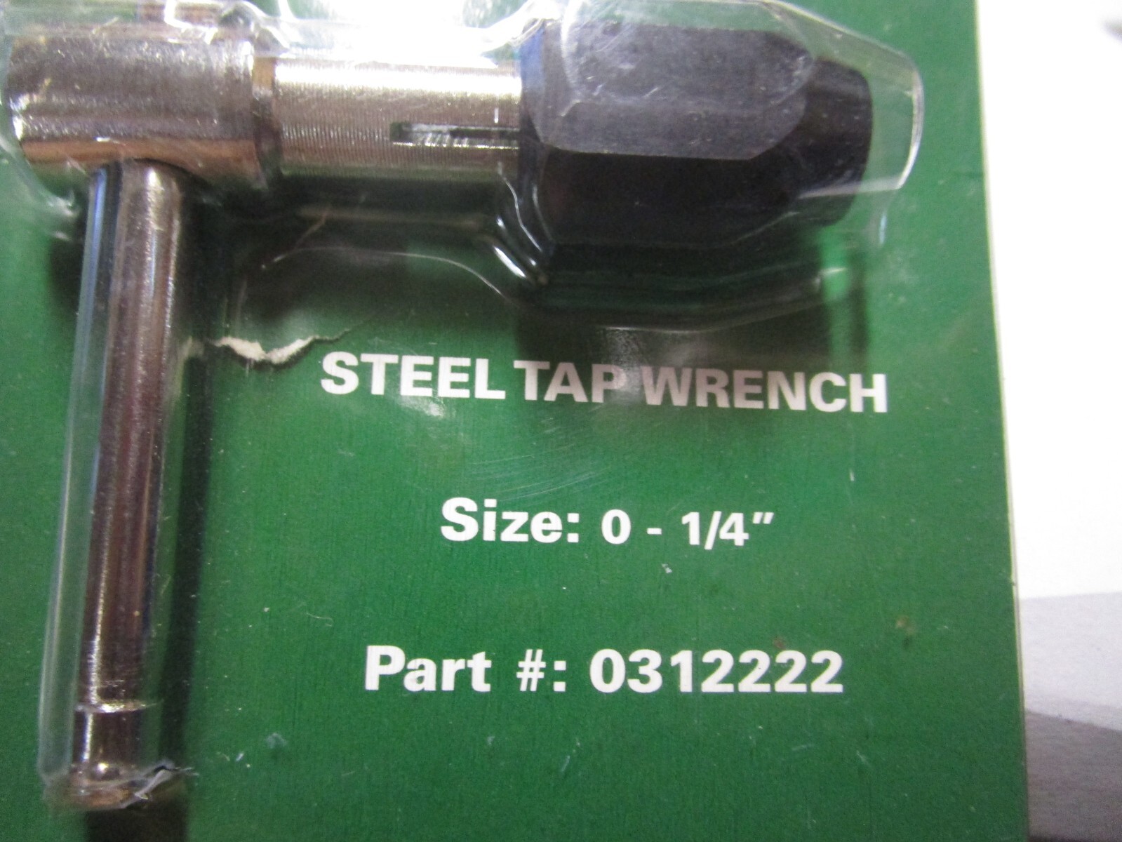 0-1/4" Type 727 Steel 2-3/4" L T-Handle Tap Wrench