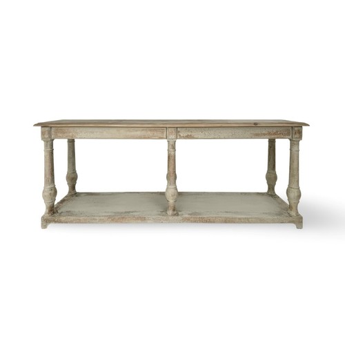 Large Console Hall Table / Sofa Table - Rustic Reclaimed Timber - Quiet Grey - Picture 2 of 5