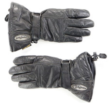 harley davidson gloves XS S black leather gauntlet warm cold insulated gore-tex