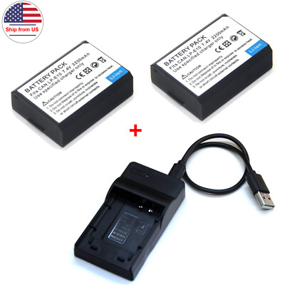Battery / Charger For LP-E10 Canon EOS Rebel T7 DSLR DS126741 3000D 4000D Camera