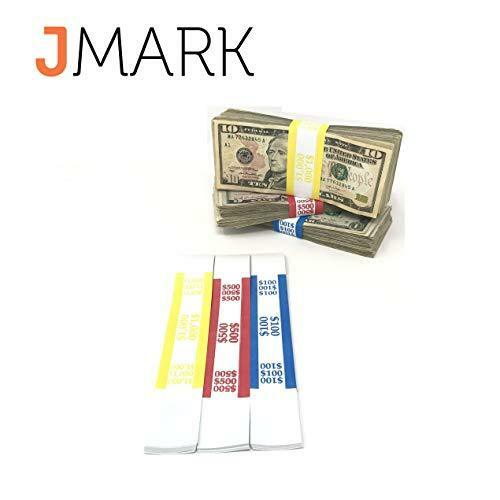 Money Bands Currency Sleeves Straps Made in USA (Pack of 330) Self
