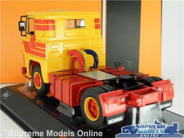 SCANIA LBT 141 MODEL LORRY TRUCK CAB TRACTOR UNIT YELLOW 1992 1:43 IXO TR075 K8 - Image 3 of 4