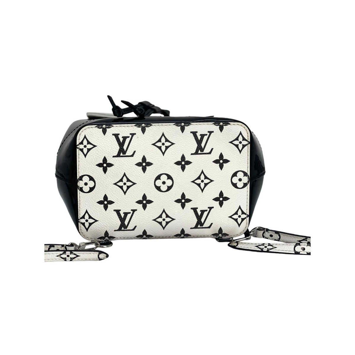 LOUIS VUITTON Hot Springs Backpack White Monogram and Patent 