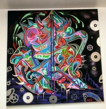 Wildstyle Graffiti Painting - 4 X 4 FT  Dollar Sign - By NYC Street Artist MAKE$
