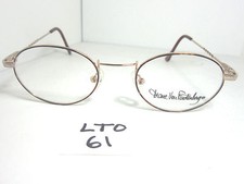 Nos Vtg 1980s DIANE VON FURSTENBERG Eyeglass Frame 1531 Gold Demi Amber LTO-61