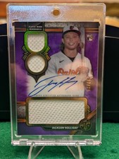 2024 Topps Triple Threads JACKSON HOLLIDAY Jersey Patch  Auto #17/75 Orioles