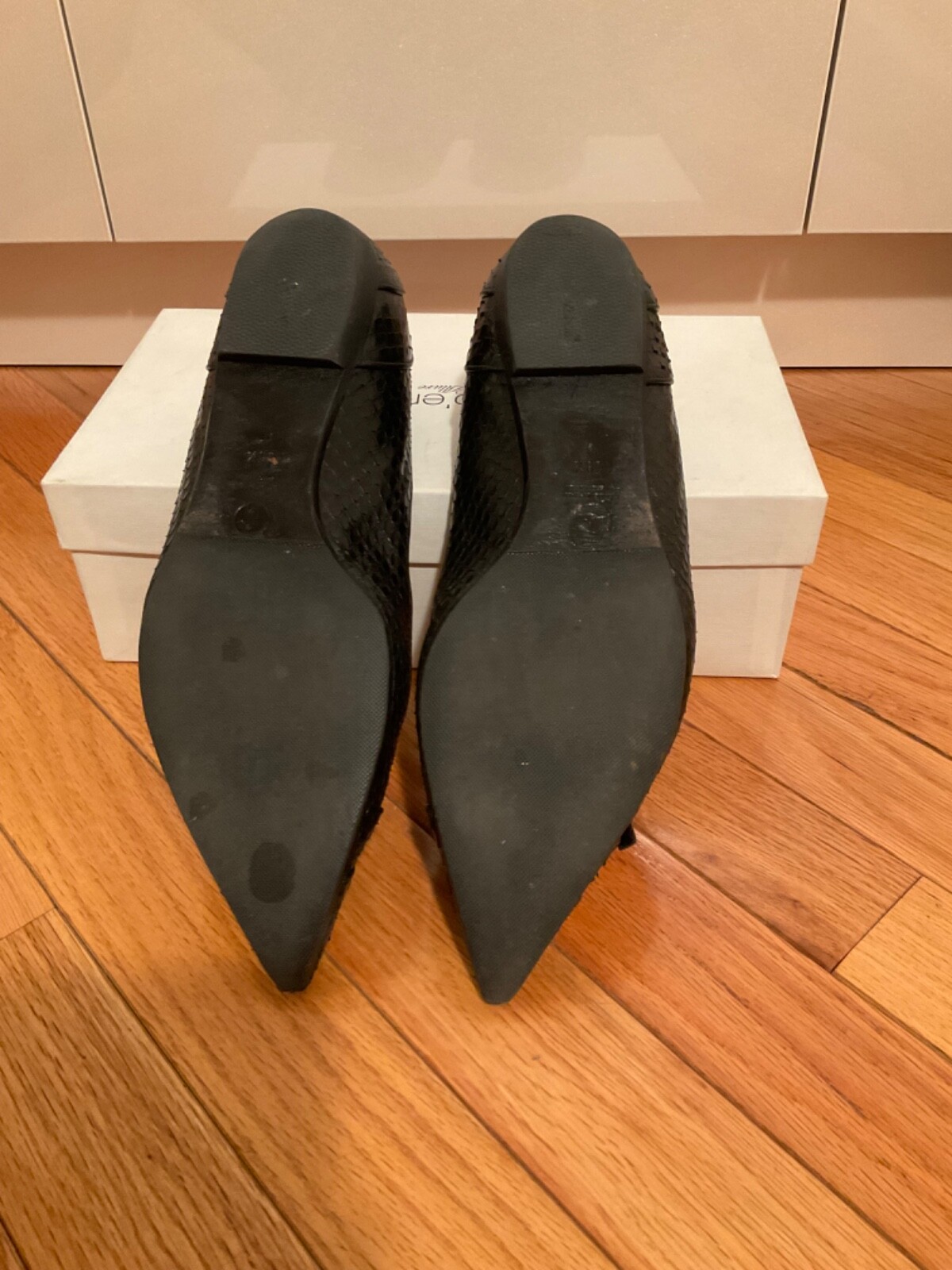 Giorgio Armani Python Leather Black Pointed Toe B… - image 8