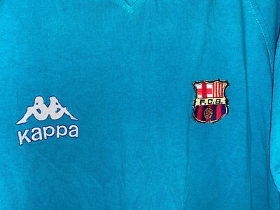 BARCELONA RARE FOOTBALL SHIRT POLO KAPPA JERSEY XL | eBay