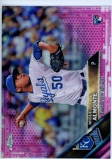 2016 Topps Chrome Pink Refractor #126 MIGUEL ALMONTE Royals