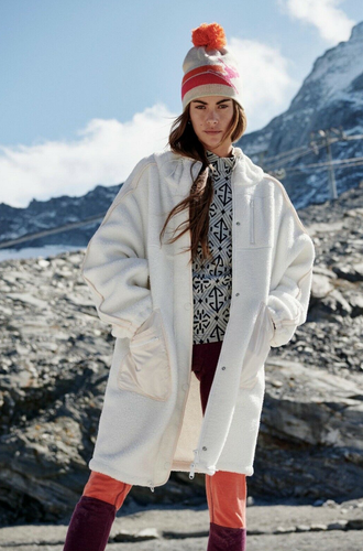 Free People Glacier Fleece White Fleece 