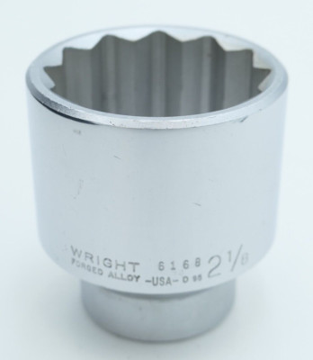 OEM Wright Tool 6168 Forged Alloy 3/4'' Drive 12-Point Standard Socket 2- 1/8''