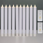 Luminara Flameless Wax Taper Candles Moving Wick for Home Decor 8" Set of 2 4 6