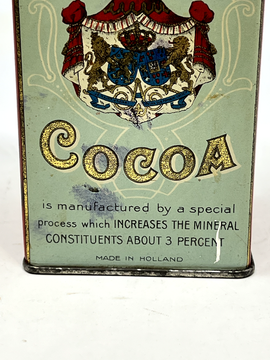Vintage Antique Droste's Cocoa Holland Chocolate Tin 8 oz. 4.75