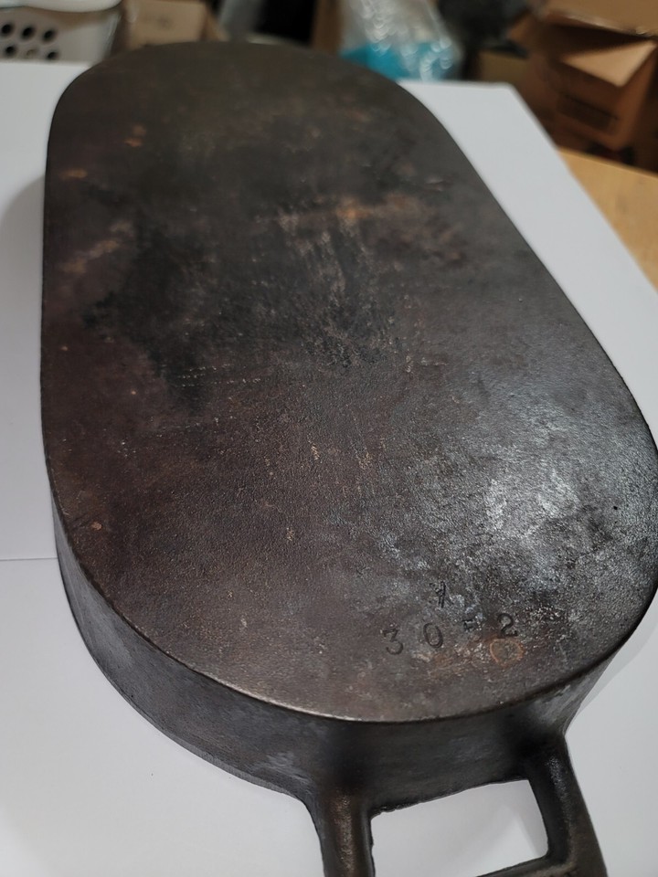 BSR 1st GEN VINTAGE SPORTSMAN GRILL CAST IRON SHALLOW FISH FRYER PAN