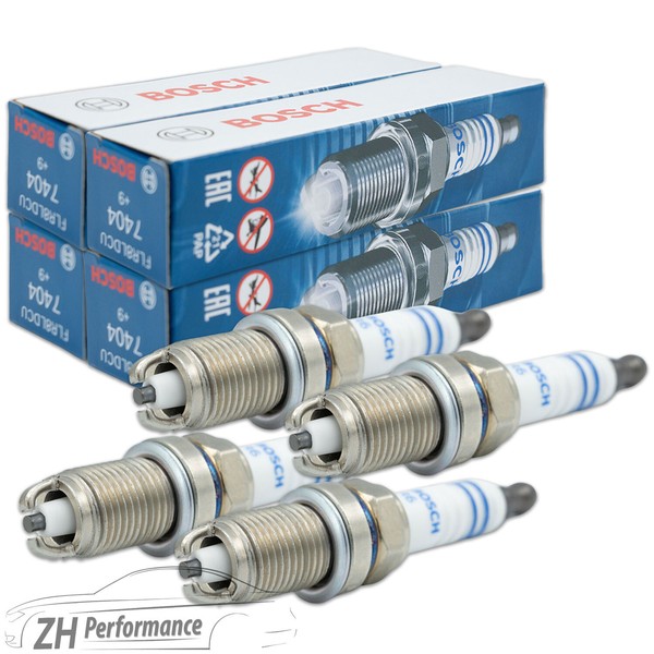 4X Bosch FLR8LDCU+ ZüNdkerze 0242229654 Opel Astra Corsa Meriva Vectra Zafira-image