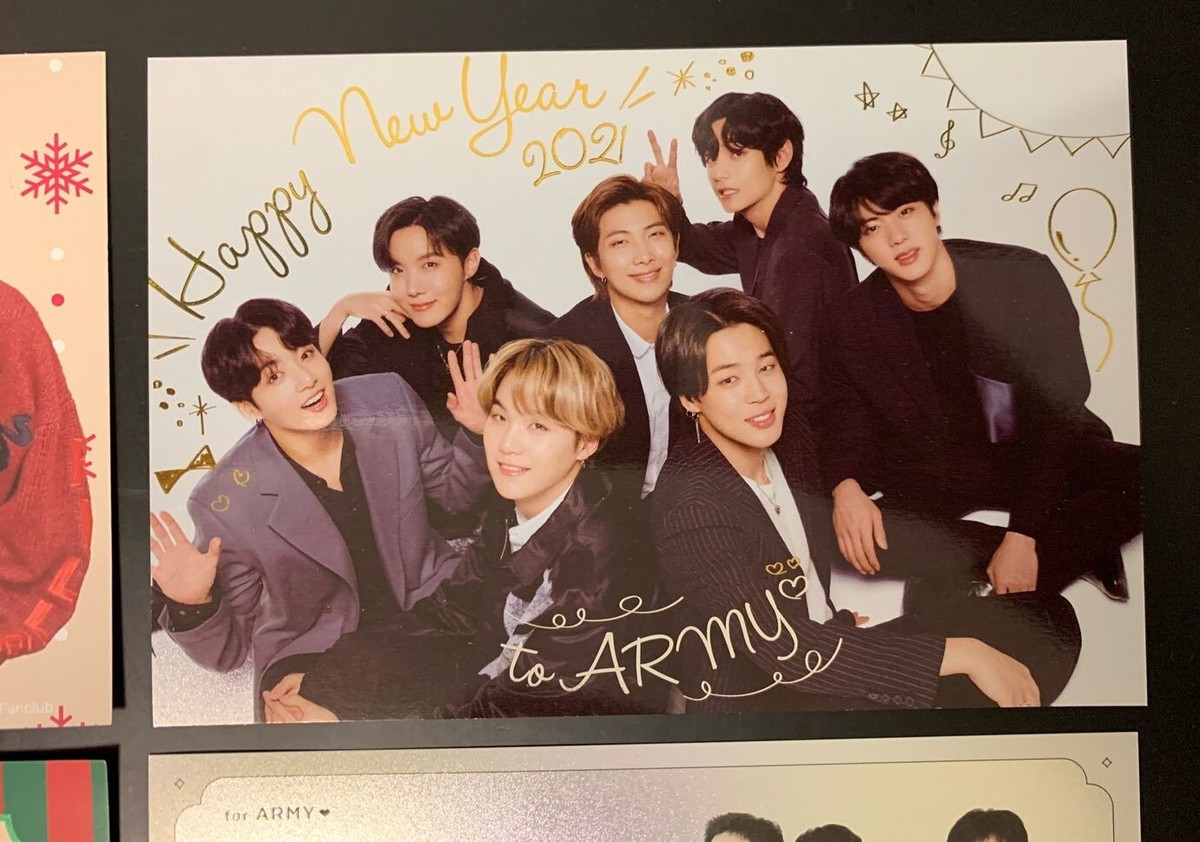 BTS 会報 Vol 1.～9 クリスマスカード グリーティングカード セット BTS JIN SUGA J-HOPE JIMIN V JUNGKOOK RM All Member New Year