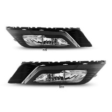 For 2017-2018 Ford Fusion Clear Lens Pair Bumper Fog Light Lamp Wwiringswitch