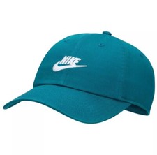 Nike Club Unstructured Futura Wash Cap Teal White Hat FB5368 381 - SIZE M/L