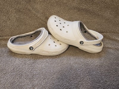 Crocs Classic Clogs Faux Fur Lined Womens 9 Mens 7 Clog Dual  display picture 1