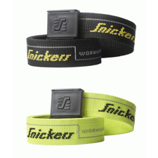 Snickers 9033 Workwear Trade Belt | Logo Belt | Black / Hi Vis Yellow