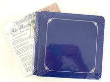Creative Memories 7" x 7" Sapphire Blue Album w/ 12 Pages Protectors