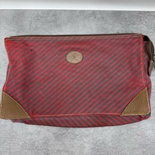 Vintage Gucci Red Stripe Mini Cosmetic Bag Travel Pouch
