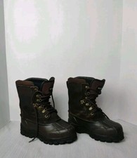 LACROSSE Women's Dark Brown Suede Rubber Snow Boots THINSULATE Insulated Size 7