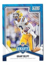 2020 SCORE FOOTBALL #NFL-20 GRANT DELPIT 13/100 SHOWCASE NFL DRAFT,LSU TIGERS