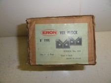 VEE BLOCKS  ERON TYPE "B"  5" WIDE  MADE IN JAPAN  PT 110 NOS VEE BLOCKS