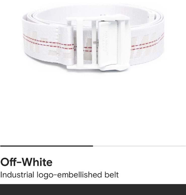 Off white industrial belt clearance size