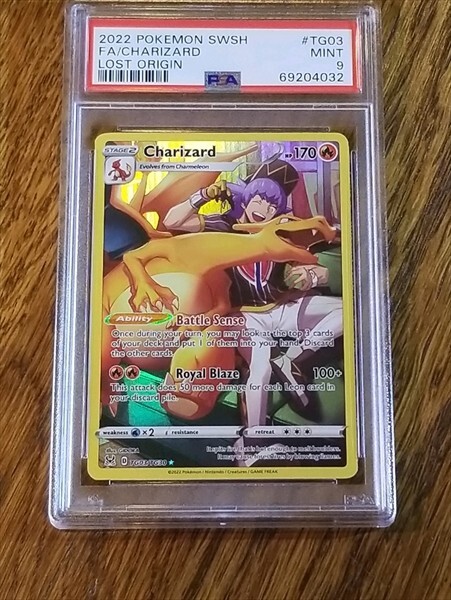 2022 Pokemon Lost Origins Charizard #TG03 PSA 9 | eBay