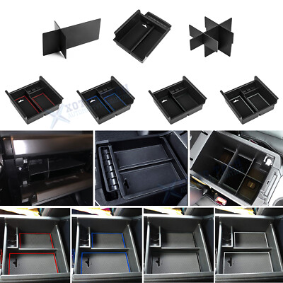 1X Glove Box Divider Armrest Storage Tray Organizer For Toyota 4Runner 2010-2023