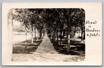 #ad #ad Vintage Postcard RPPC. Street In Aberdeen South Dakota. 1904 1920s P3 $14.97
