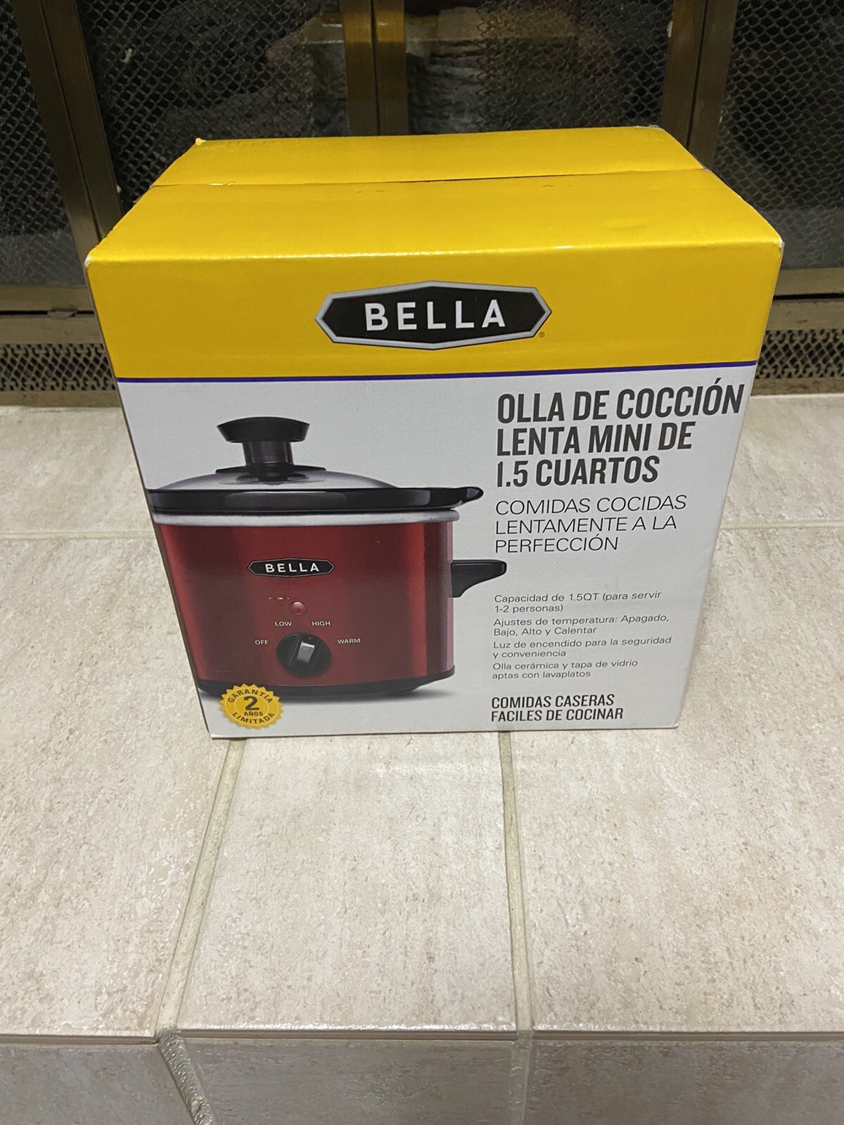 bella red crock pot